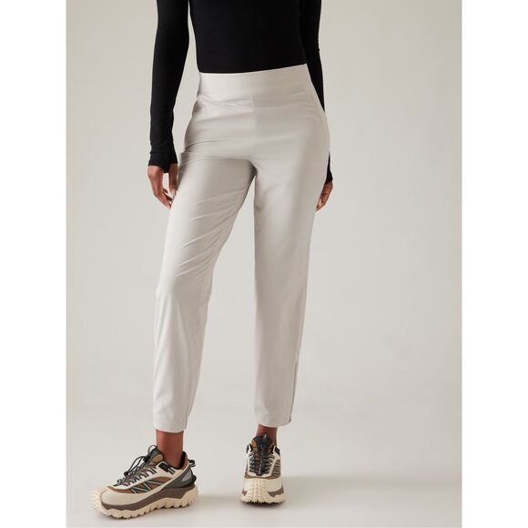 Athleta Women’s Brooklyn Height Jogger Pants Abalone Grey Size L - Picture 1 of 12